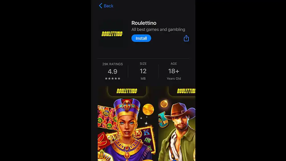 Roulettino Casino App iOS