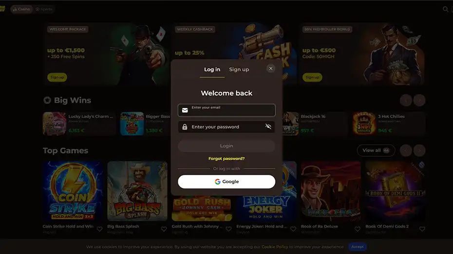 Roulettino Casino Login